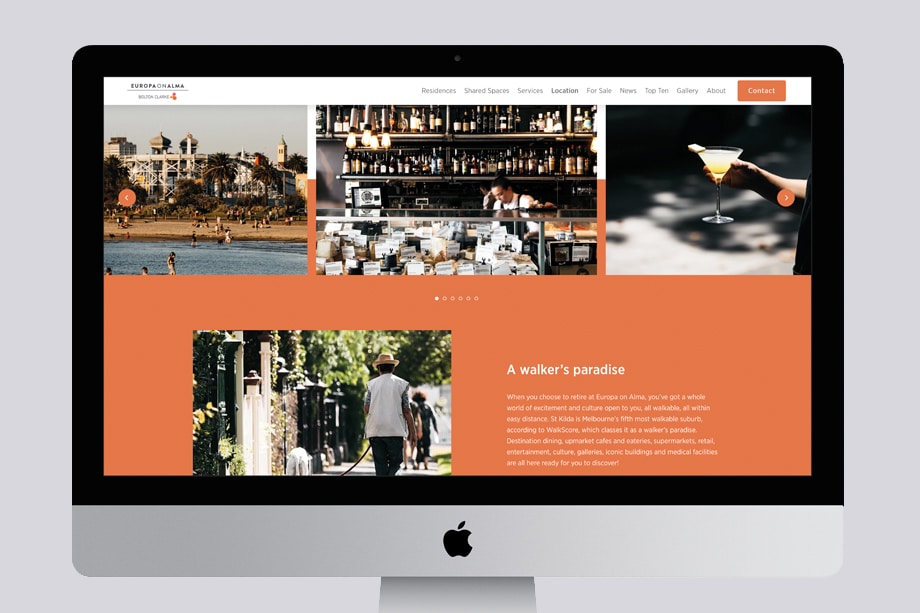 Europa on Alma - website
