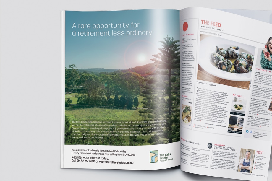 The Falls Estate - press advertisement