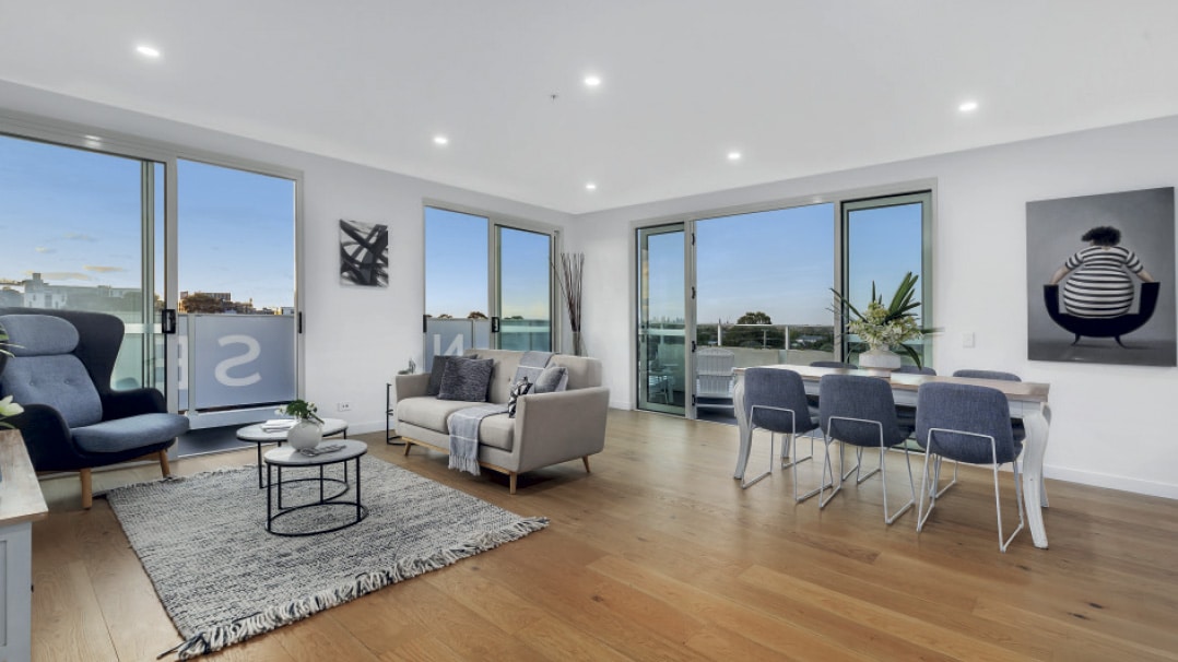 The Healey - apartment living and dining