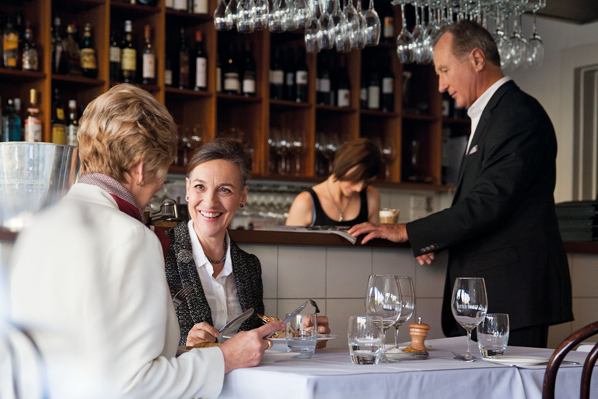 One Fell Swoop - people at restaurant