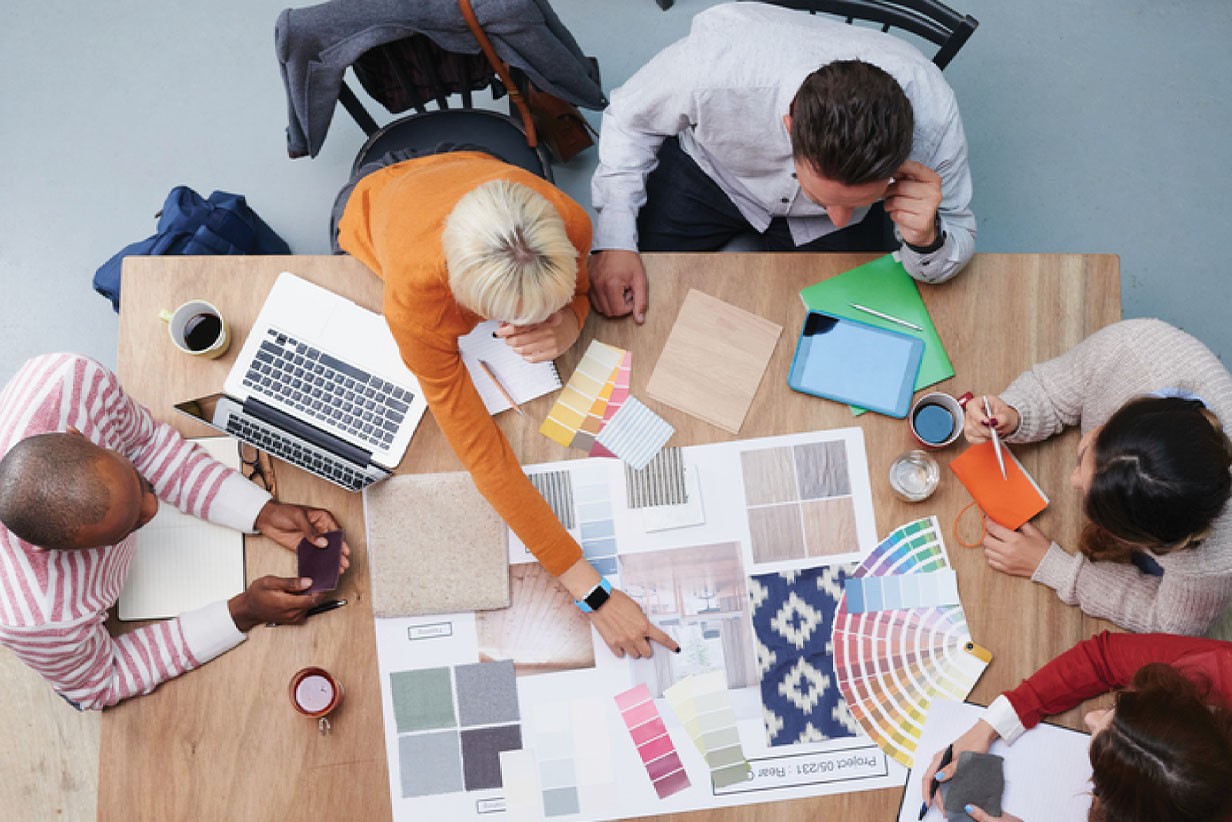 One Fell Swoop - people in meeting