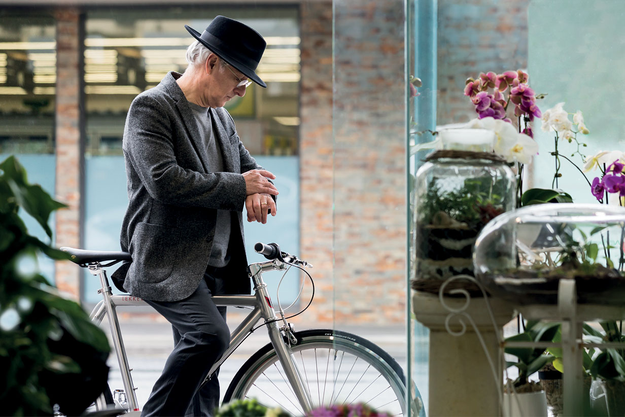 One Fell Swoop - senior man on bike