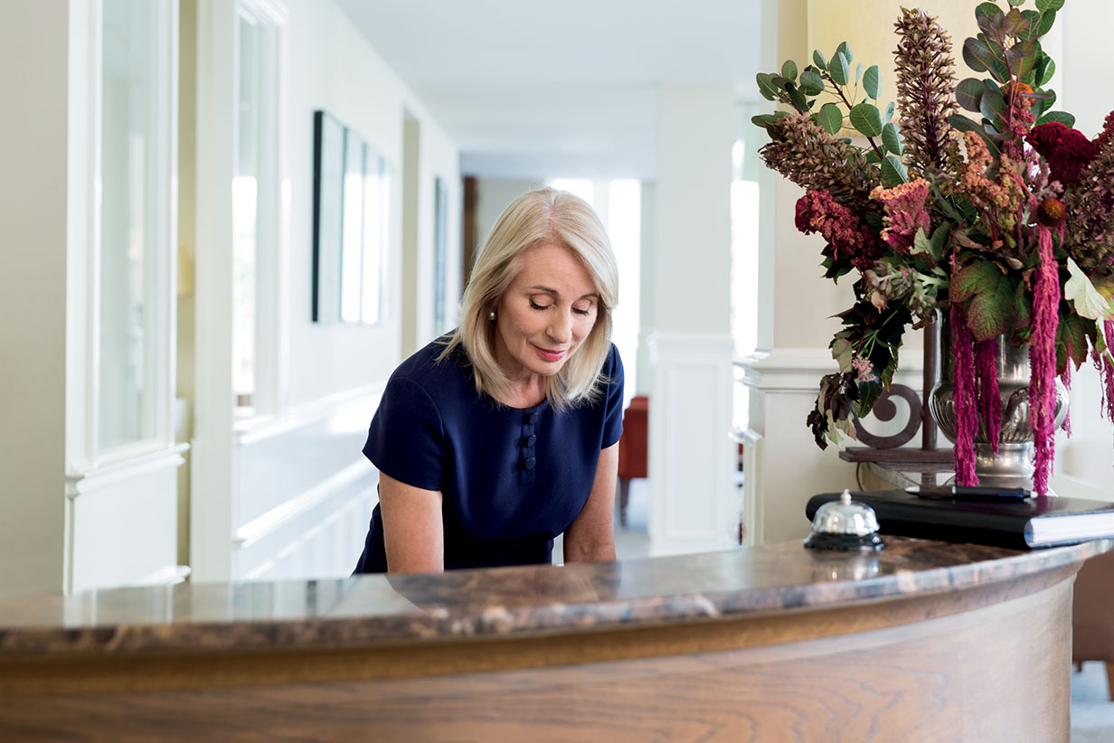One Fell Swoop - concierge woman