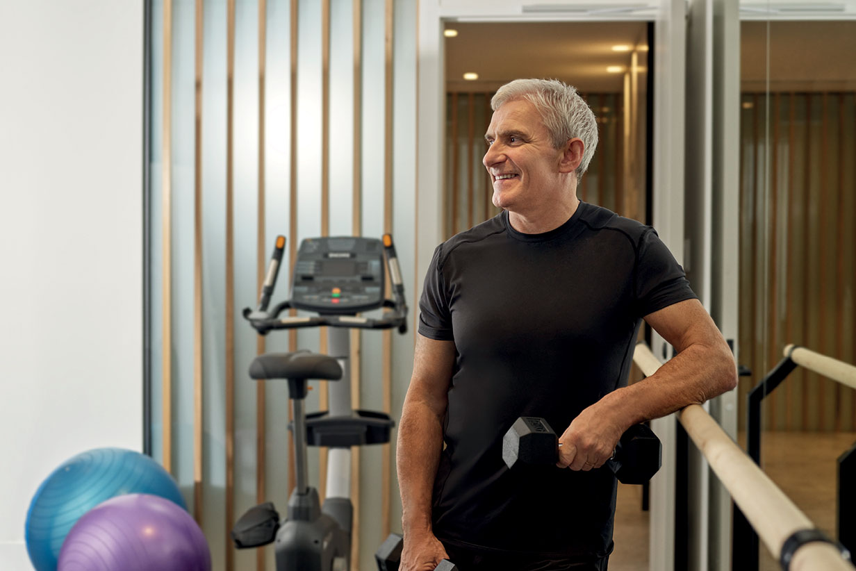 One Fell Swoop - senior man at gym 