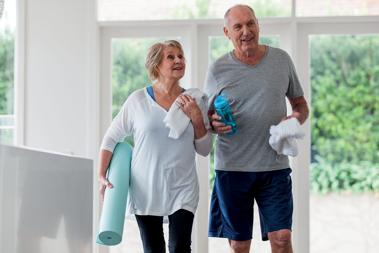 One Fell Swoop - senior couple at gym