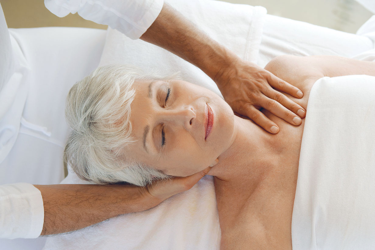 One Fell Swoop - senior woman having massage