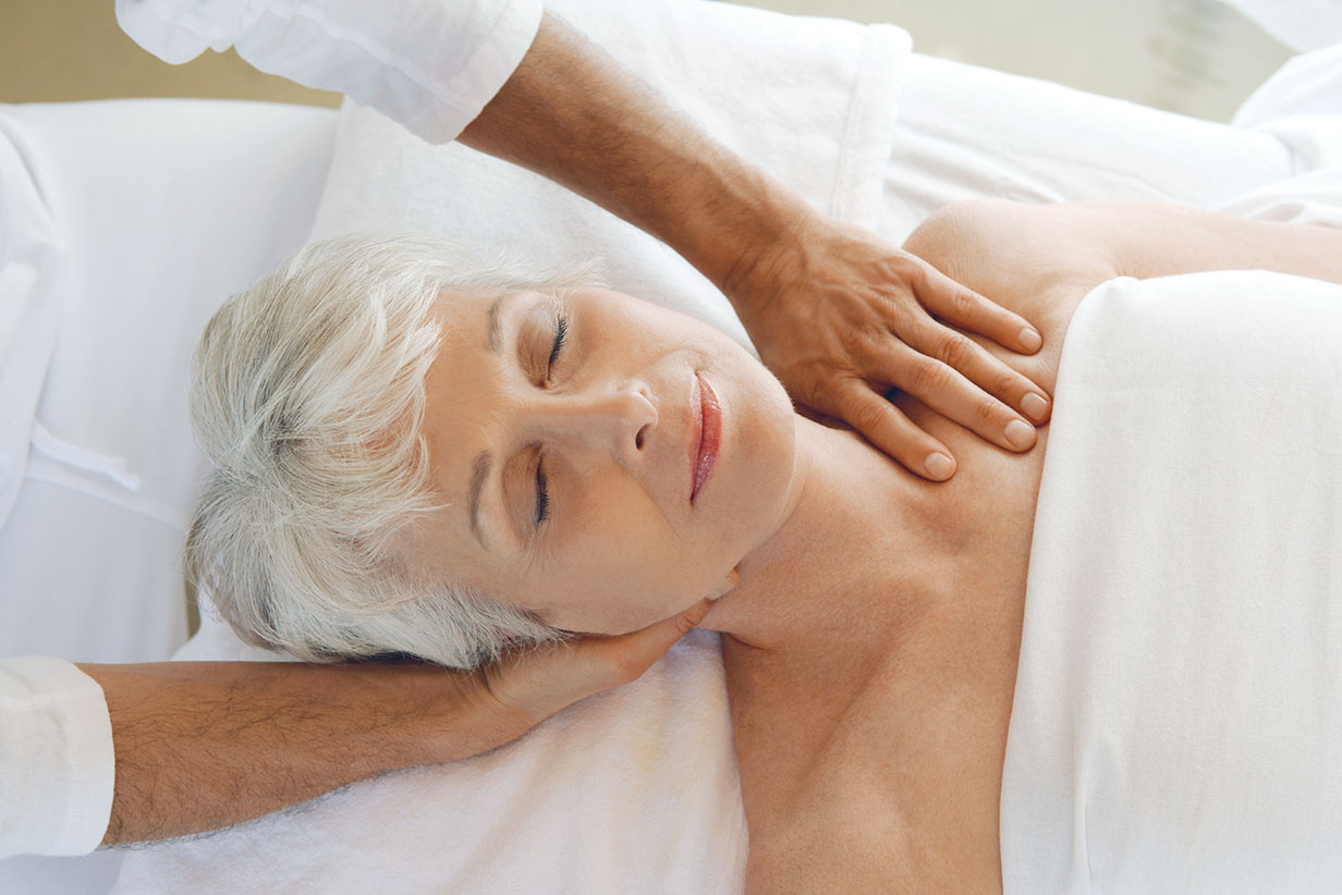 One Fell Swoop - senior woman getting a massage