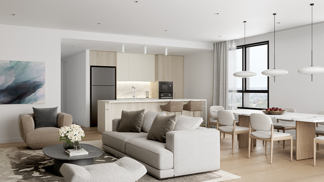 One Fell Swoop - Case Study - Bellbird On High living kitchen