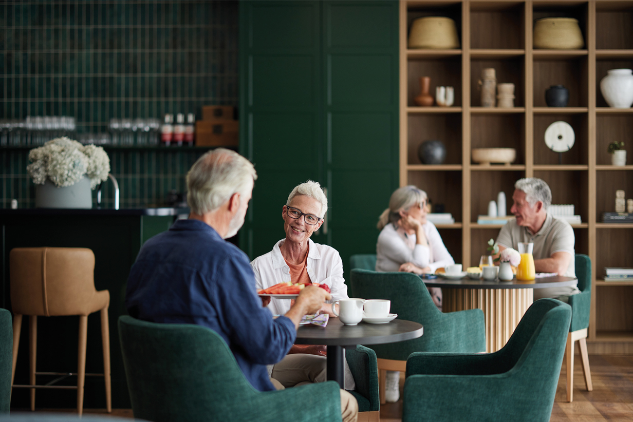 One Fell Swoop - senior men at bar