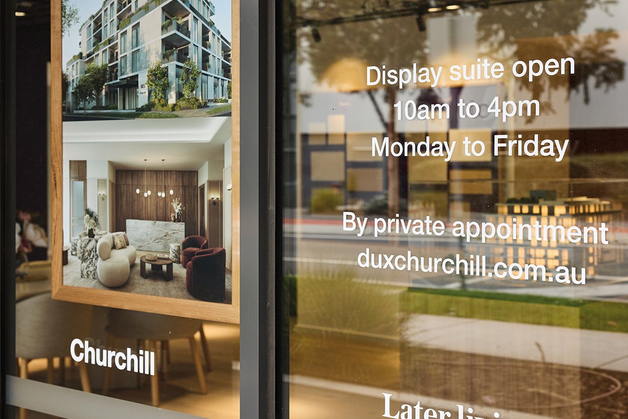 One Fell Swoop - DUX Churchill retirement community display suite