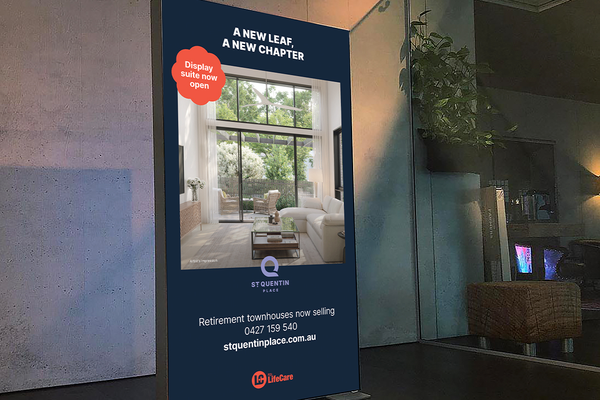 One Fell Swoop - St. Quentin Place out of home billboard