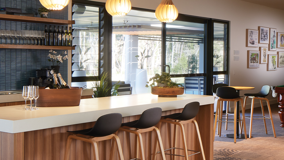 One Fell Swoop - Case Study - Allam Monterey clubhouse bar pool table