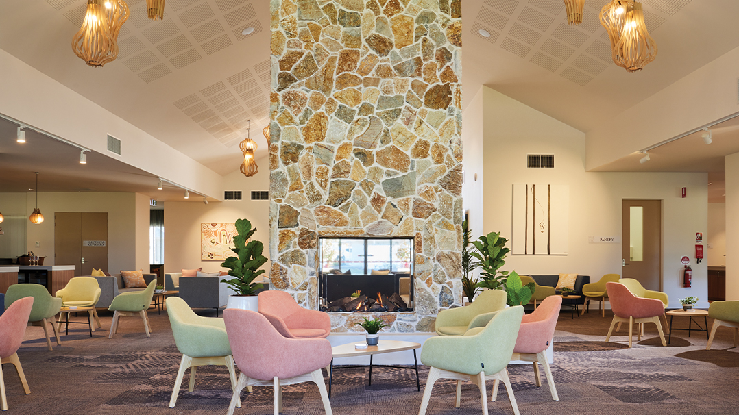 One Fell Swoop - Case Study - Allam Monterey clubhouse lounge entrance