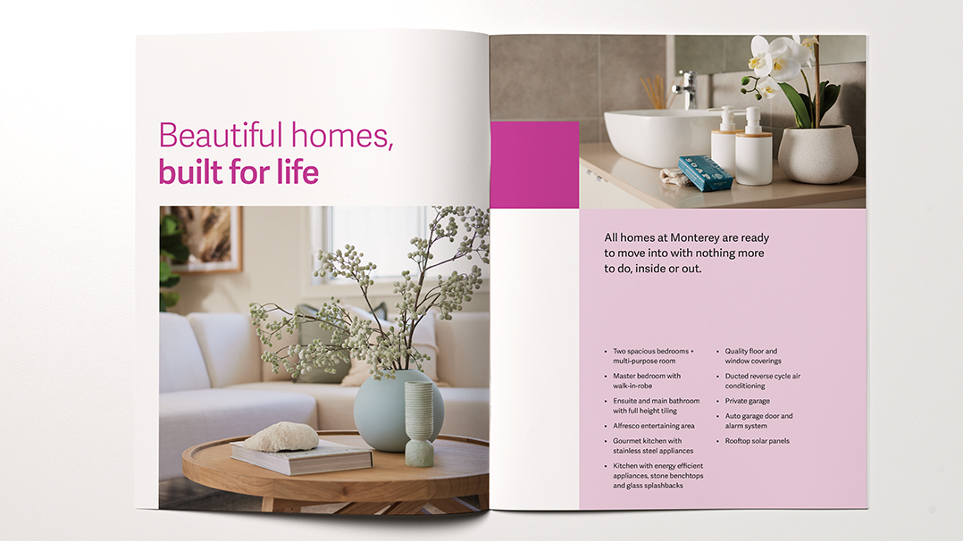 One Fell Swoop - Case Study - Allam Monterey brochure spread