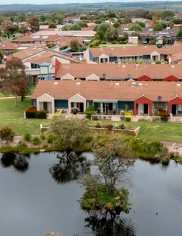 One Fell Swoop - aerial image of Mornington Retirement Village