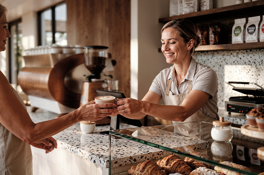 One Fell Swoop - Case Study - St. Hedwig cafe vignette