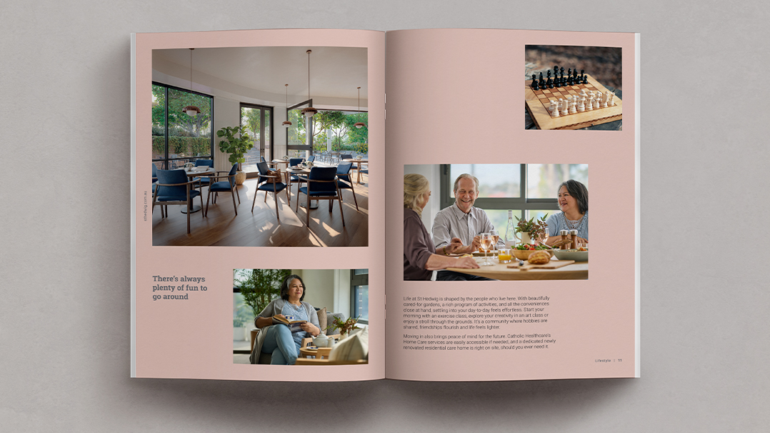 One Fell Swoop - Case Study - St. Hedwig brochure spread