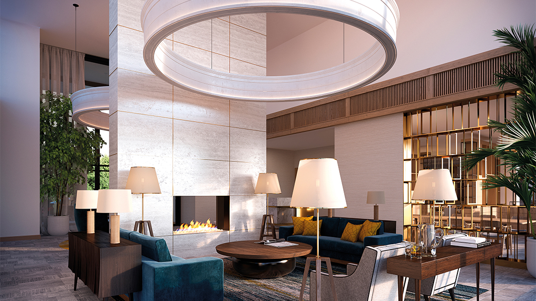 One Fell Swoop - Case Study - The Alba apartment living room