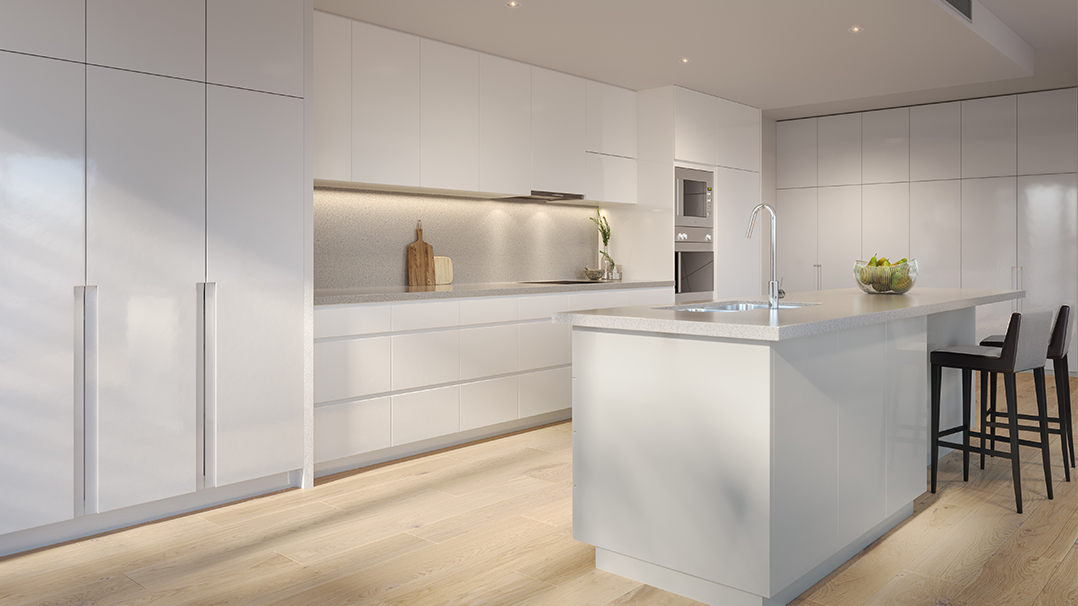 One Fell Swoop - Case Study - The Alba apartment hallway