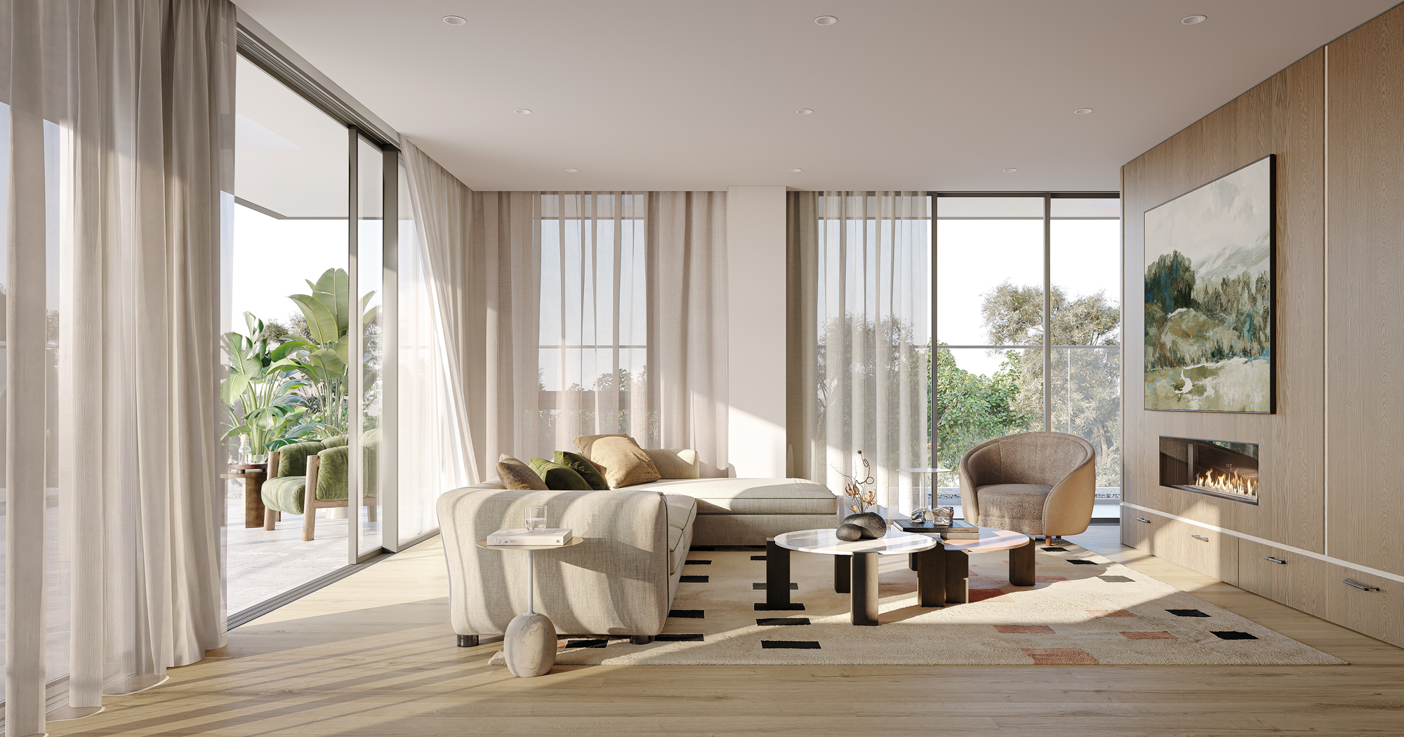 One Fell Swoop - Case Study - The Saxon penthouse living